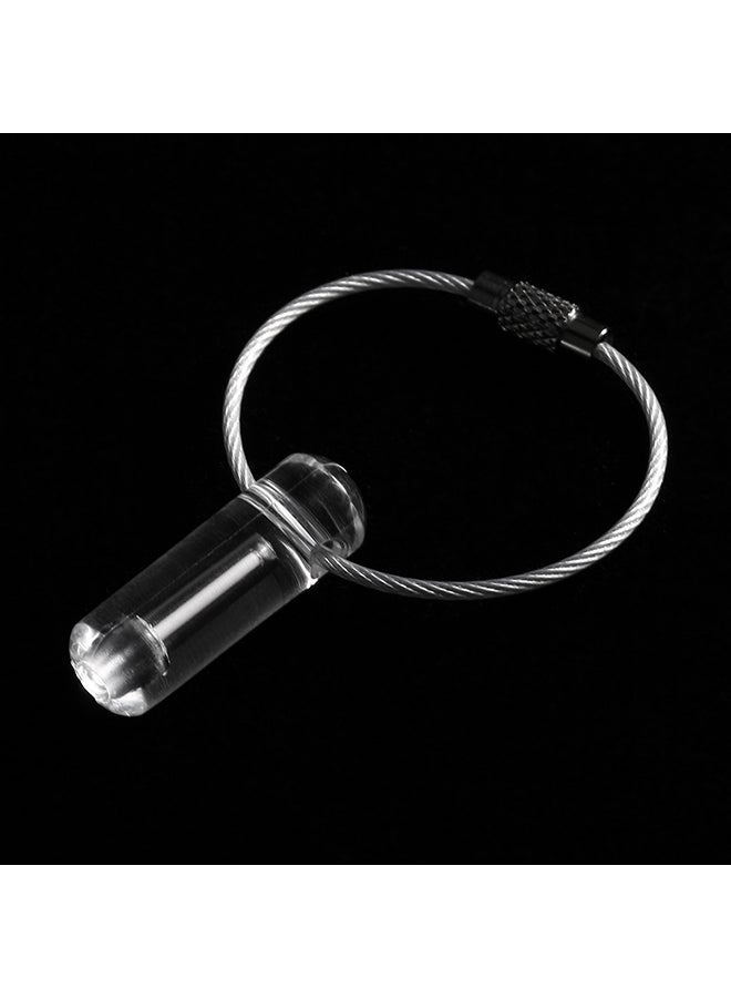 NIBEMINENT Glow In The Dark Keychain Ring Red - Image 2