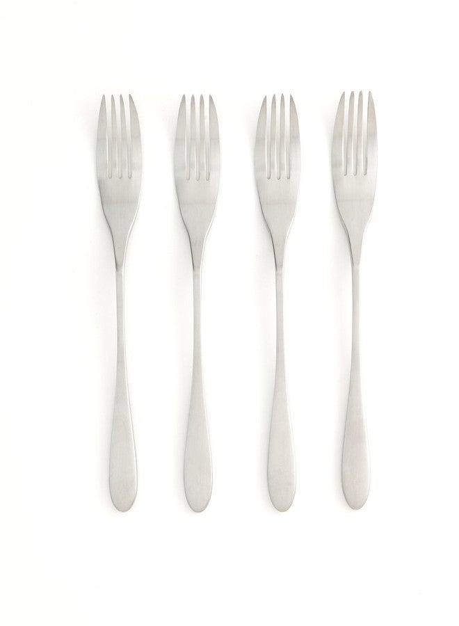 Knork Original Dinner Forks, Stainless Steel, 4 Piece, Matte finish - Image 1