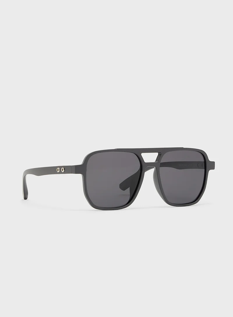 Seventy Five Polarized Lens Oversize Sunglasses
