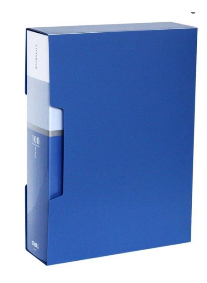Deli e5007 100-pocket display book, a4 size, assorted colours - Image 2