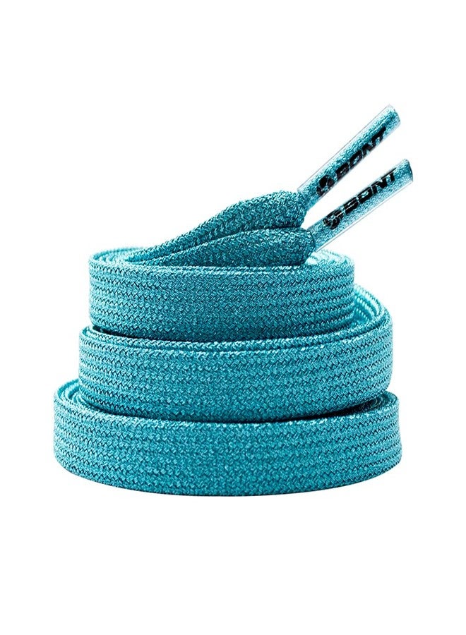 Bont Skates 8mm Shimmer Laces - 79" 96" 108" - Misty Teal (79") - Image 2