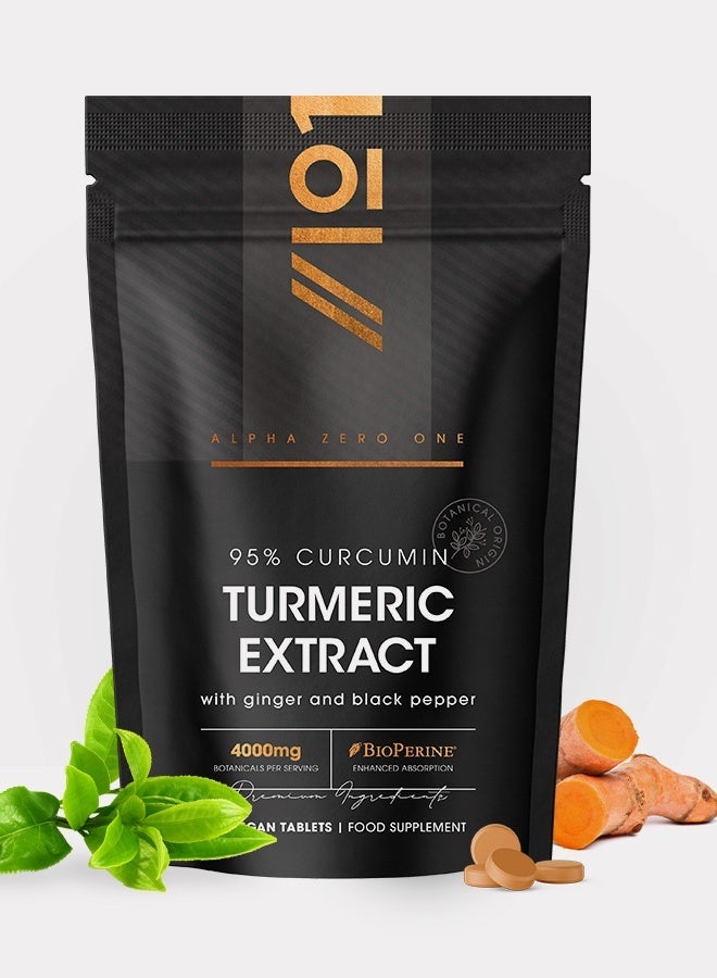 ALPHA01 Turmeric Extract 4000 mg – Supports Joint, Inflammation & Antioxidant Health, Made in UK, 90 Tablets - Image 2