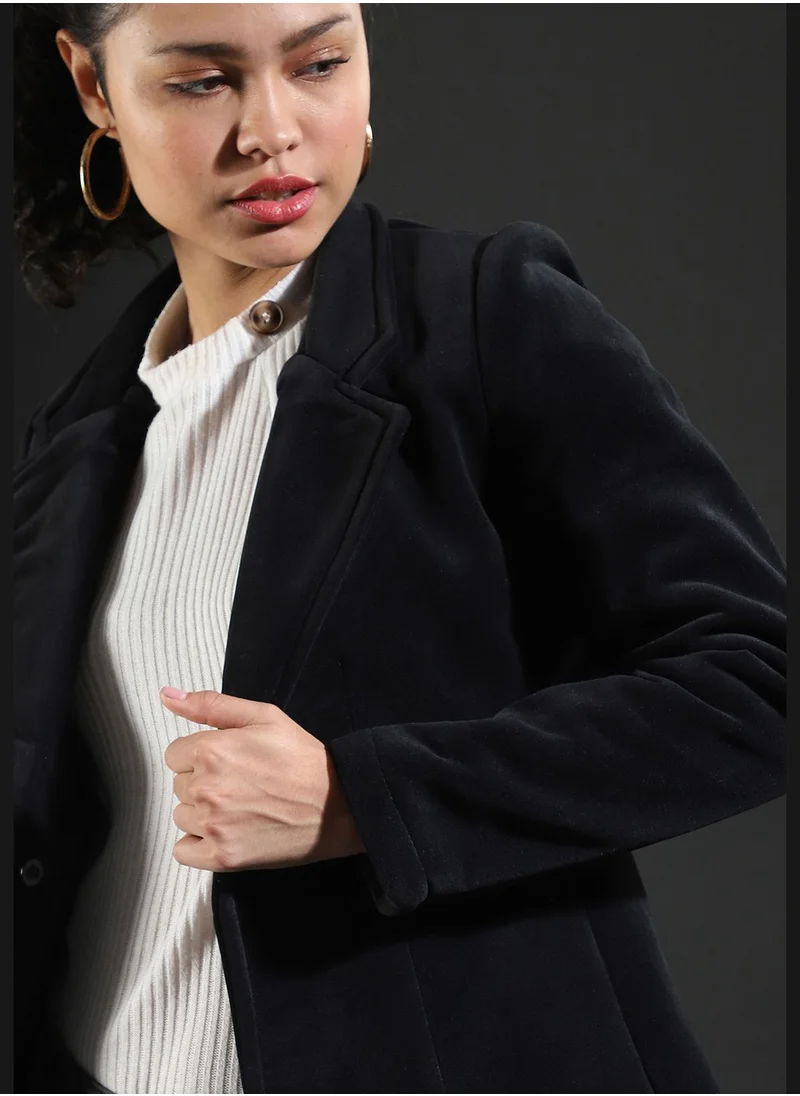 Campus Sutra Double Breasted Blazer