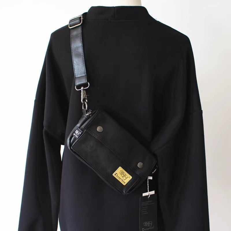 Japanese Style Shoulder Bag Street Fashionable Small Satchel Korean Style Men'S Bag Men'S Crossbody Bag Youth Backpack Mobile Phone Small Cross Bag - Image 4