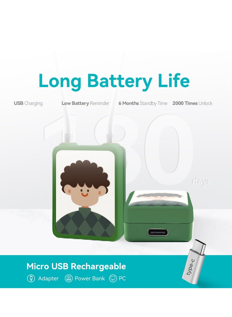 KASTWAVE - قفل بصمة الإصبع، قفل ذكي بيومتري بدون مفتاح قابل لإعادة الشحن عبر USB وقفل بصمة الإبهام لحقائب الظهر والأمتعة وحقائب اليد والخزائن والخزائن والهدايا والصالات الرياضية وغرف النوم - Image 1