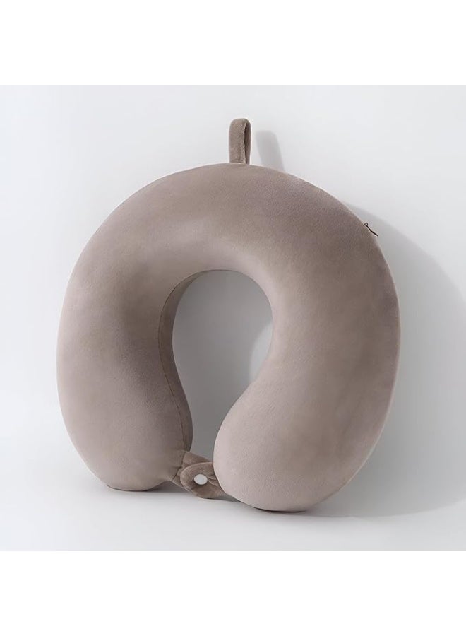Versatile Neck Support Pillow - Microbead Filled & Plush Velvet - Lightweight & Portable for Travel, Office & Home Relaxation - Image 1