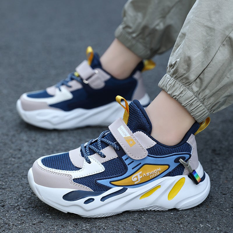 Mesh Sneakers Lightweight Flexible Sole Walking Shoes For Kids Indoor And Outdoor Activities - Image 1