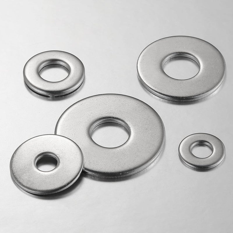 Wensilon Store (30Pcs) 1/2" x1-1/2 Stainless Steel 304 Metal Flat washers for Screws and Bolts, Suitable for Factory Maintenance, Kitchen, Store and Outdoor Construction - Image 3
