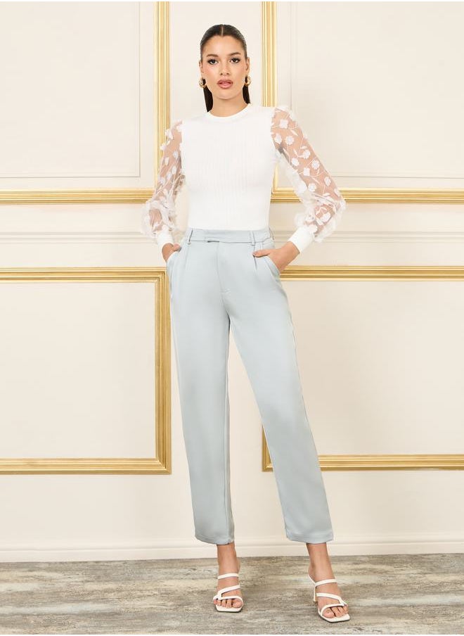 Styli - Twill Tapered Ankle Length Trouser - Image 1