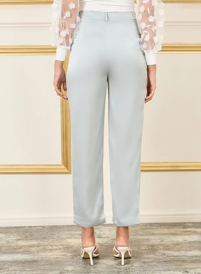 Styli Twill Tapered Ankle Length Trouser