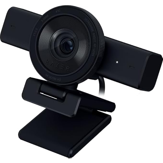 rayihni KIYO V2 STREAMING WEBCAM: 4K 30 FPS, 1080P 60 FPS - AI POWERED AUTO-FRAMING - BUILT-IN MICROPHONE - ULTRAWIDE ANGLE LENS - PRIVACY COVER - WORKS WITH OBS, XSPLIT, STREAMLABS, DISCORD, ZOOM - Image 1