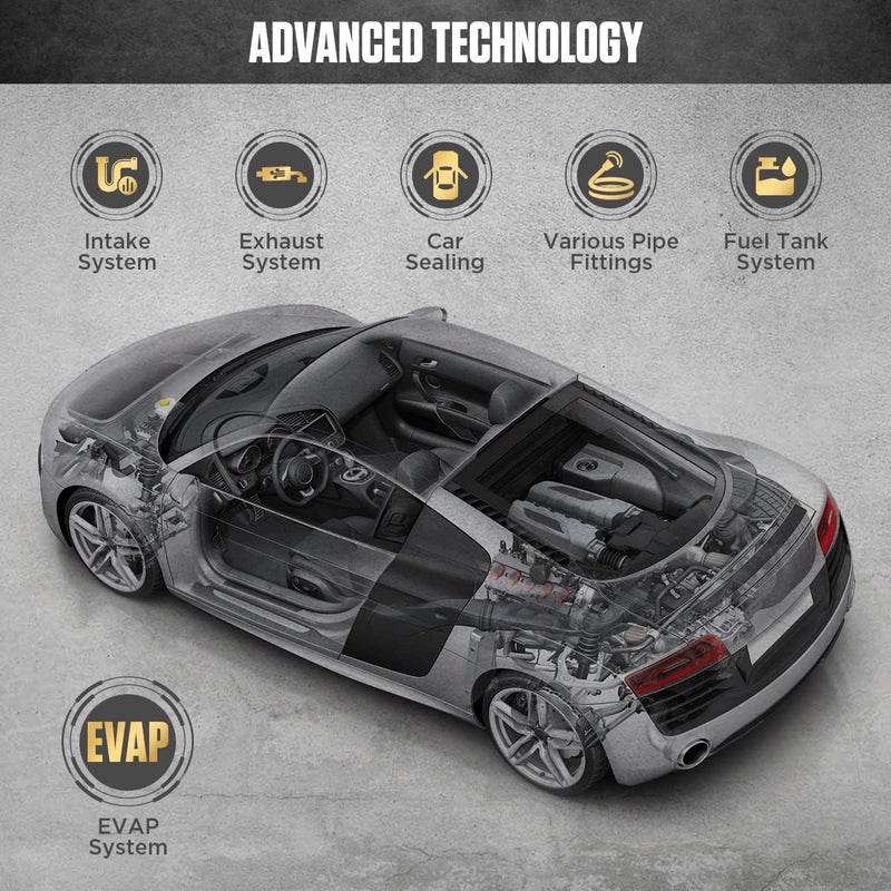 Autool Automotive Smoke Machine Leak Detector,Evap Vacuum Smoke Diagnostic Tester,Pipeline Fuel Leakage Detector Compatible with 12V Cars, Trucks, Motorcycle, ATV, Boats, Snowmobiles - Image 5