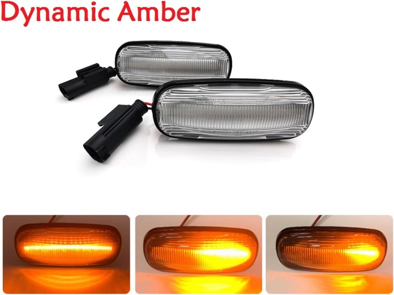 QASULER Dynamic Amber Side Marker Lamp Set - Image 4