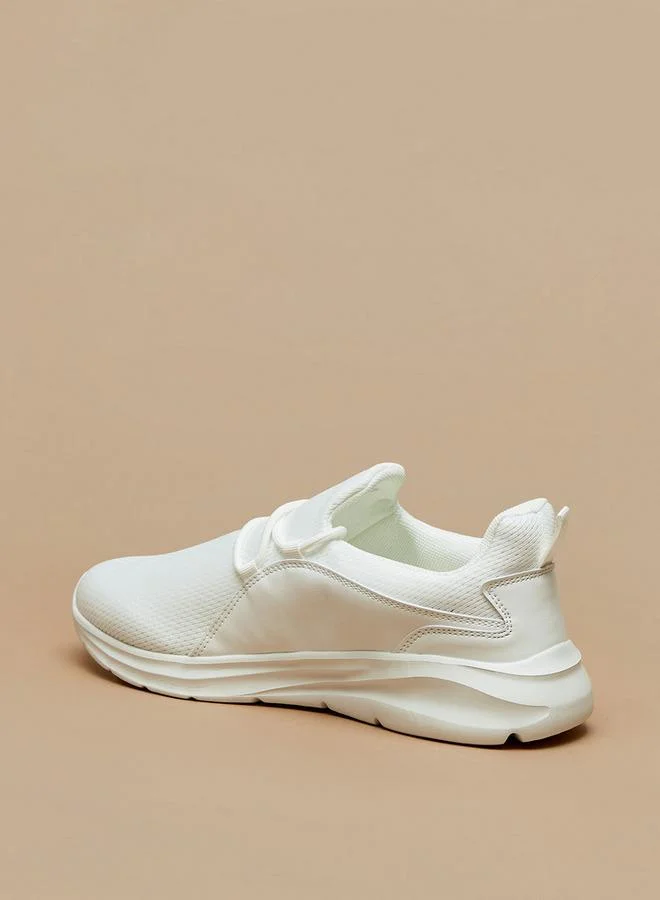 Oaklan by Shoexpress WHITE Oaklan Textured Lace-Up Walking Shoes for Women | Best Price UAE