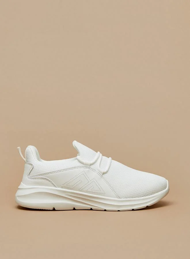 Oaklan by Shoexpress WHITE Oaklan Textured Lace-Up Walking Shoes for Women | Best Price UAE