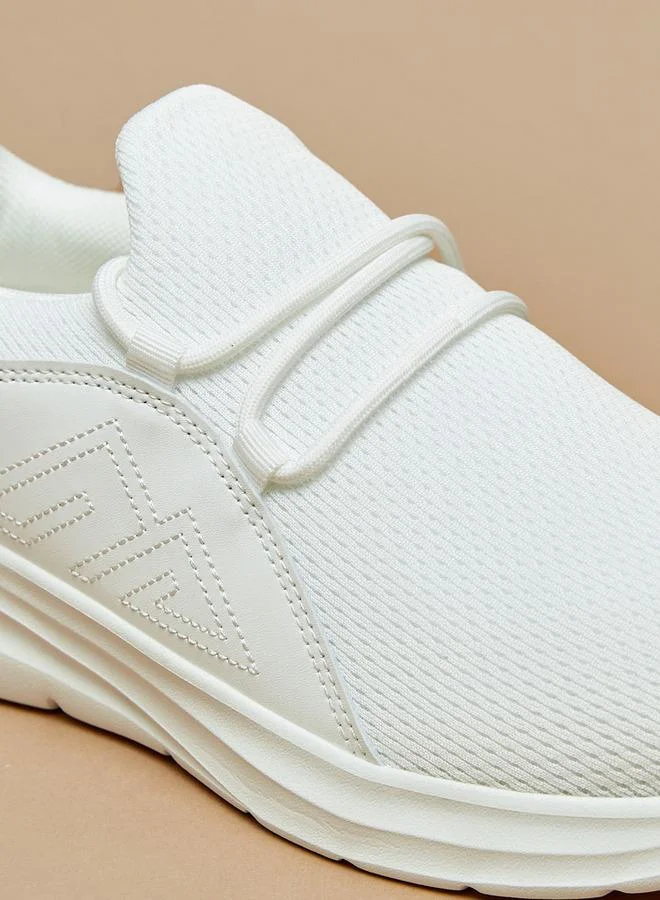 Oaklan by Shoexpress WHITE Oaklan Textured Lace-Up Walking Shoes for Women | Best Price UAE