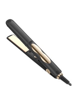 Arabest Mini Ceramic Hair Straightener and Curler 2 in 1 Dormitory Hair Straightener Black  - Image 1