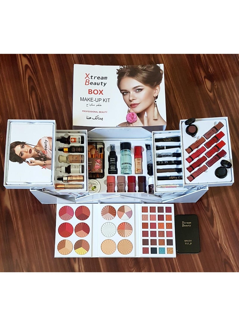 إكستريم بيوتي طقم أدوات المكياج اللون رقم C للجمال الاحترافي من اكستريم بوكس