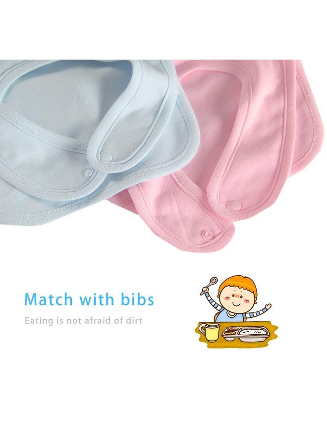 YSCULBUTOL Baby Twins Bibs Born Together Friends Forever Newborn Baby Cute Unisex Bibs Infant Twin Outfits(Pink Blue) - Image 3