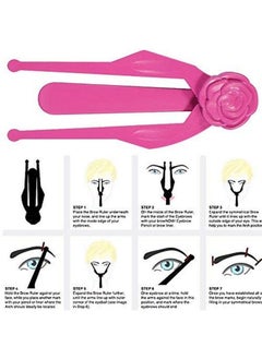 Sonew 1PC Eyebrow Ruler for Permanent Makeup Symmetrical Measuring Guide Eyebrow Measuring Tool  - Image 4