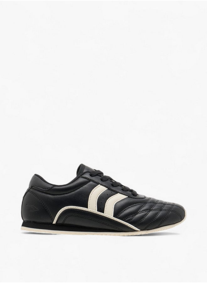 Dash Women's Panelled Sneakers with Lace-Up Closure  - Image 3