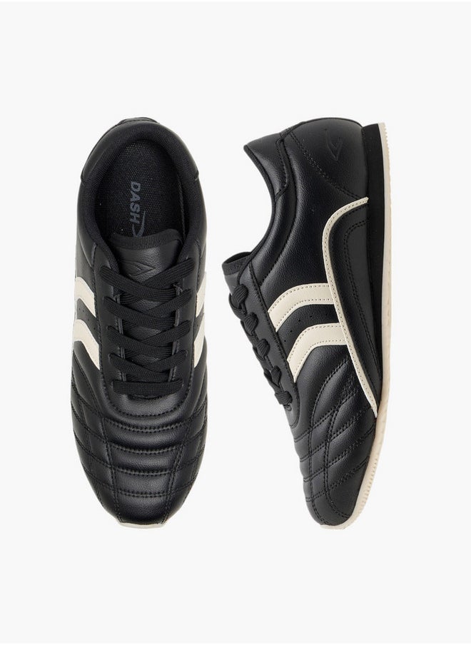 Dash Women's Panelled Sneakers with Lace-Up Closure  - Image 1