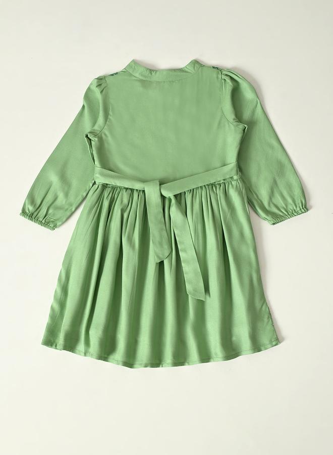 بيلا مودا فستان أخضر مطرز - Image 3