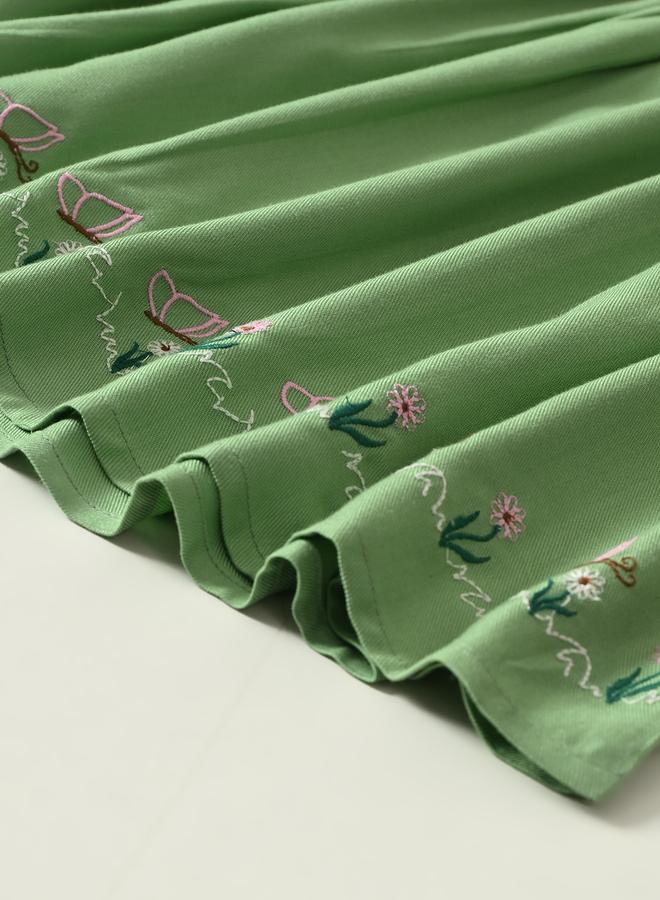 بيلا مودا فستان أخضر مطرز - Image 5