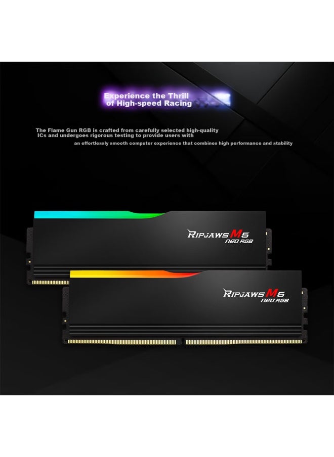 G.Skill G.skill Trident Z5 32gb (16gx2) Ddr5 6000 Desktop Memory - Flare Gun Rgb Lighting - Black/amd Expo/c30  - Image 3