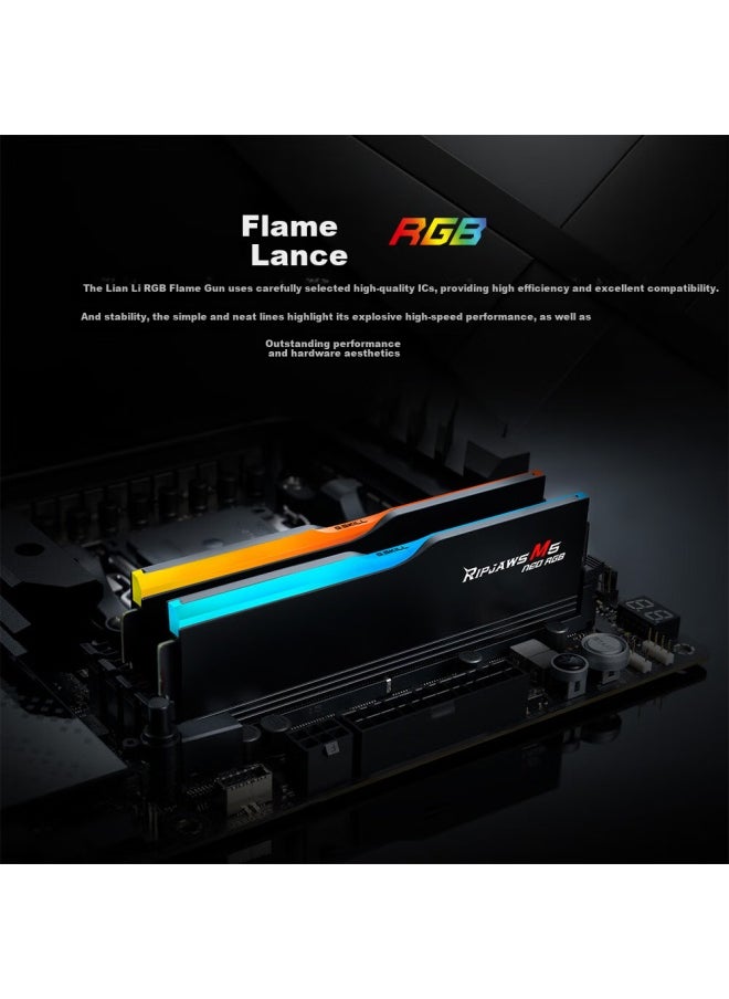 G.Skill G.skill Trident Z5 32gb (16gx2) Ddr5 6000 Desktop Memory - Flare Gun Rgb Lighting - Black/amd Expo/c30  - Image 2