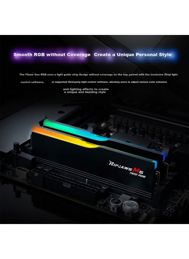 G.Skill G.skill Trident Z5 32gb (16gx2) Ddr5 6000 Desktop Memory - Flare Gun Rgb Lighting - Black/amd Expo/c30  - Image 4
