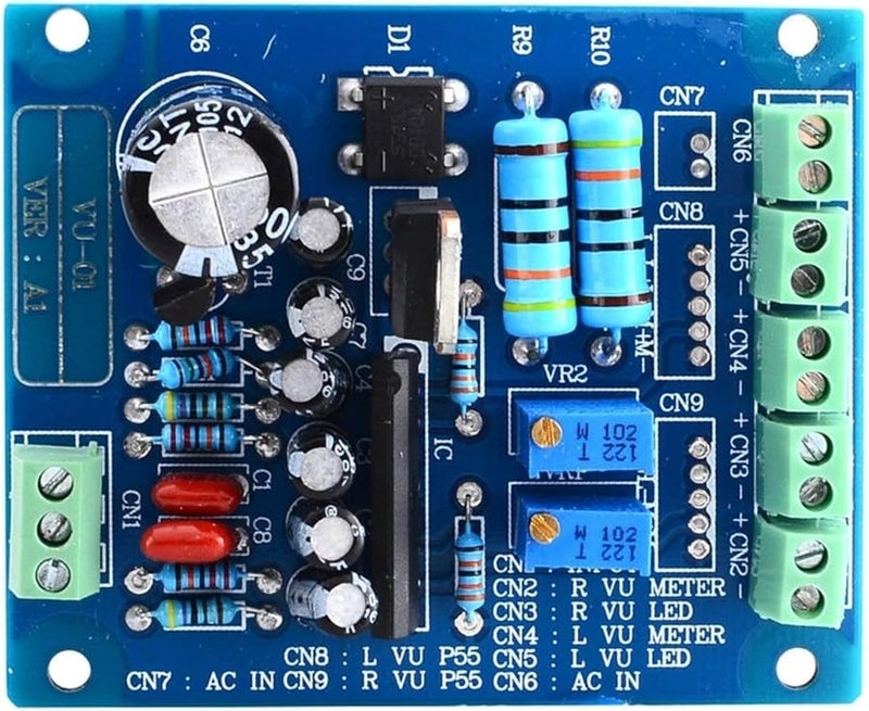 عرض لوحة عداد VU التناظري 500 ميكرو أمبير مع إضاءة خلفية قابل للتعديل حساسية اختبار مستوى الصوت - Image 5