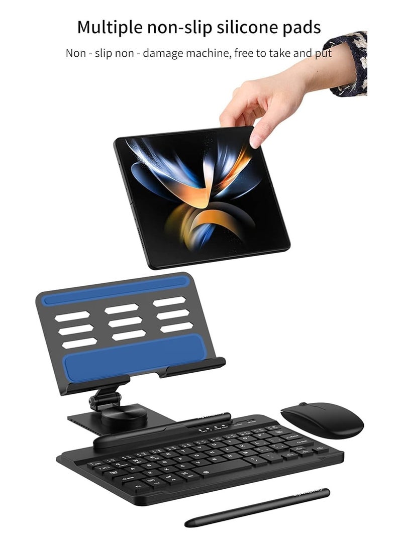 General Folding Bracket Compatible with Samsung Galaxy Z Fold 6 5G Bluetooth keyboard Holder Desk Rotation Stand Desktop for Fold 6  - Image 3