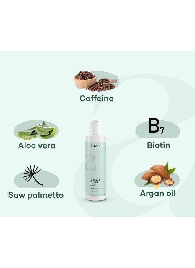 mars by GHC - Anti Hair Fall Shampoo argan oil caffeine -  200 ml - Image 1