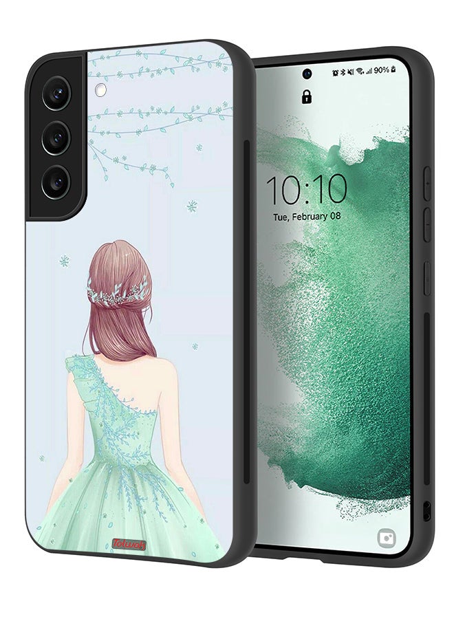 Tolwak Samsung Galaxy S22 Plus 5G Protective Case Cover Cute Girl In Floral Dress - Image 1