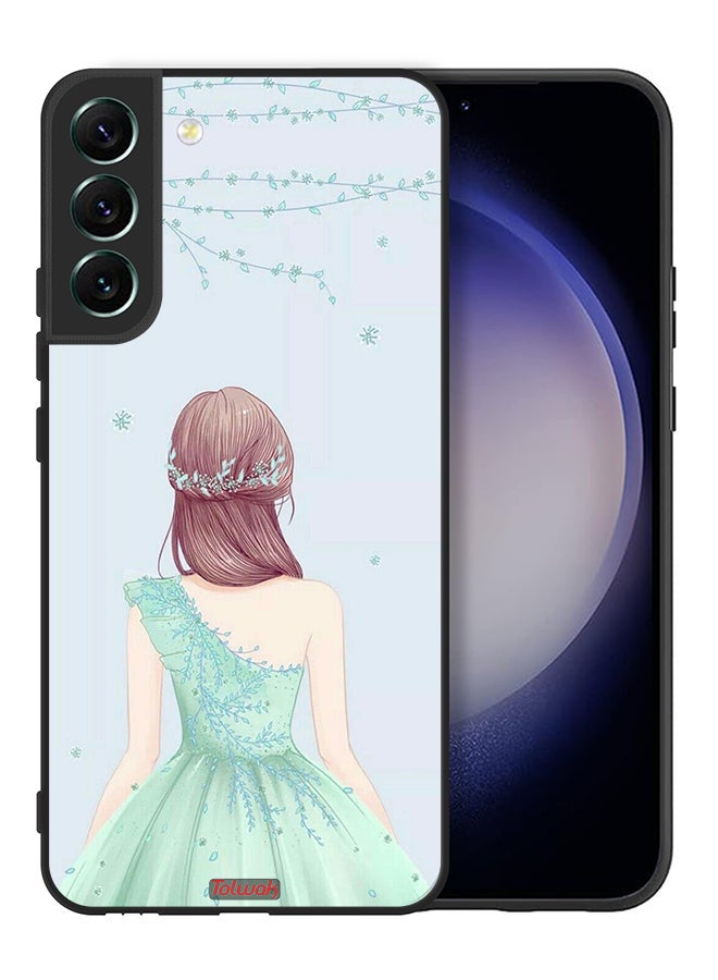 Tolwak Samsung Galaxy S22 Plus 5G Protective Case Cover Cute Girl In Floral Dress - Image 2