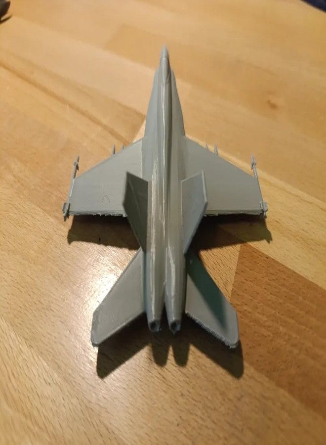 3D CRAFT Military Fighter Jet Model Aircraft, Scale Model, Die-Cast Plastic, Grey - Image 1