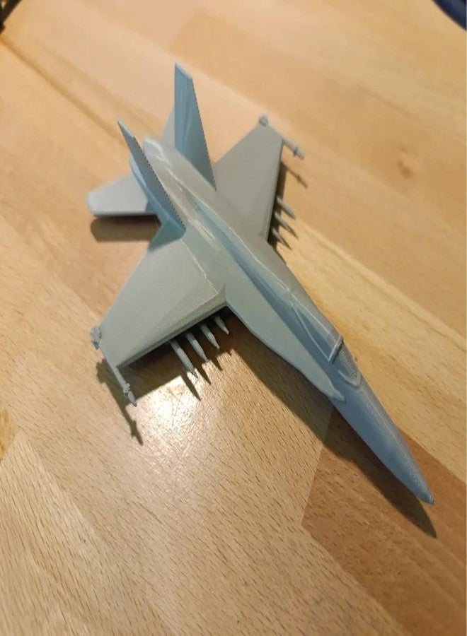 3D CRAFT Military Fighter Jet Model Aircraft, Scale Model, Die-Cast Plastic, Grey - Image 4