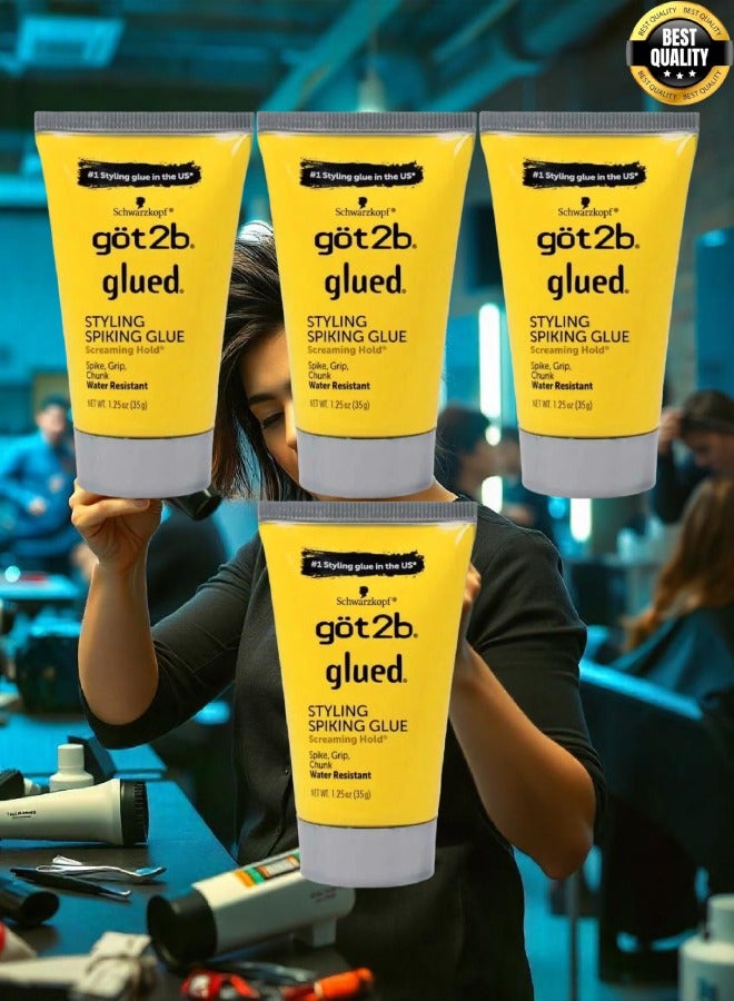 Got2b 4 Pieces Glued Styling Spiking Water Resistant Glue Unisex By Got2B 35g - Image 1