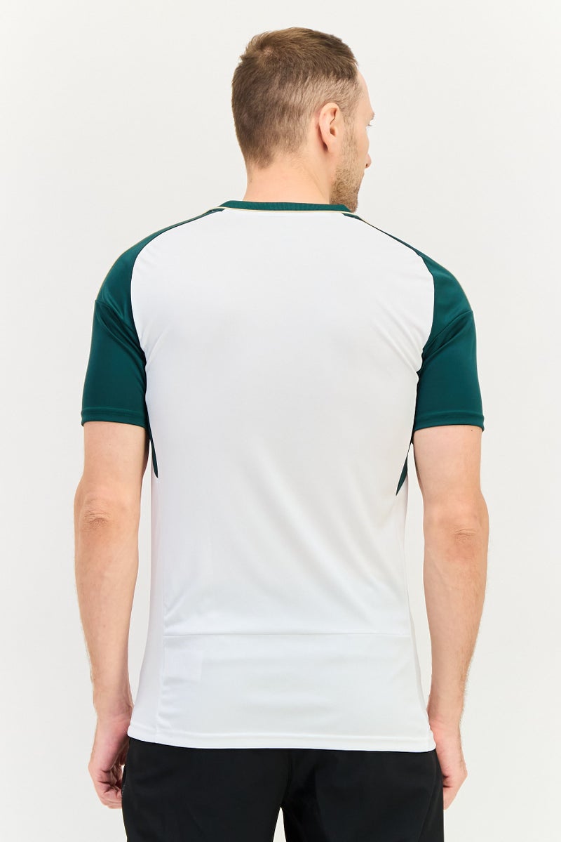 Adidas Men Sportswear Fit Short Sleeve Saudi Arabia Football Jersey, Multicolor - Image 4