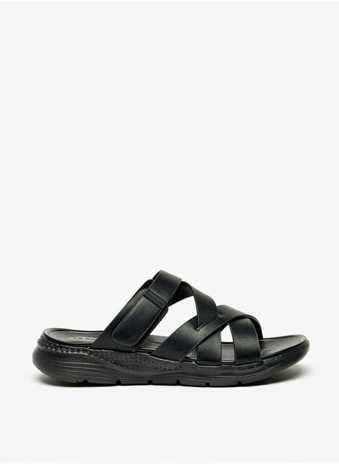 Mens Cross Strap SlipOn Sandals