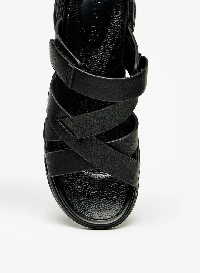 Le Confort Mens Cross Strap SlipOn Sandals