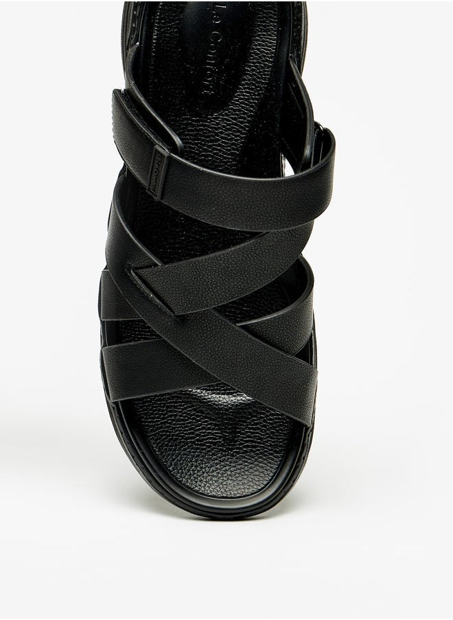 Le Confort - Mens Cross Strap SlipOn Sandals - Image 1