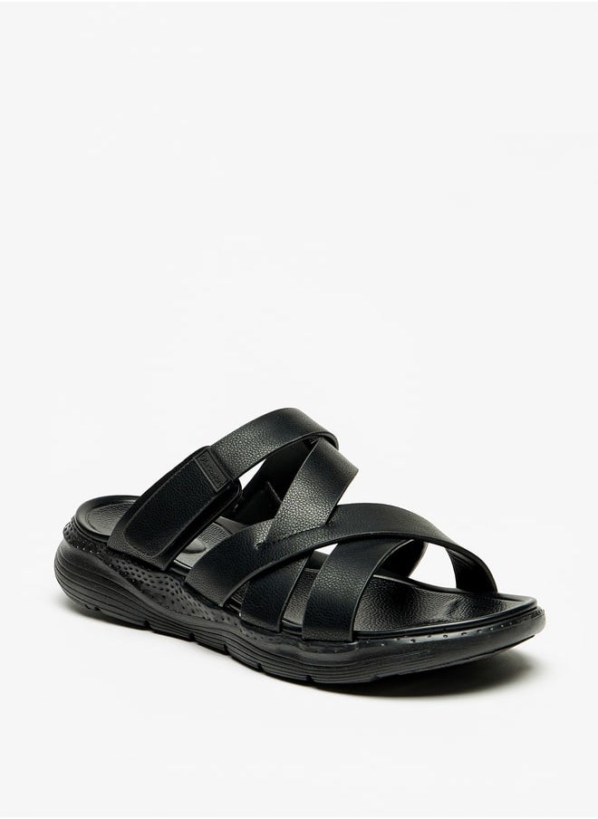 Le Confort - Mens Cross Strap SlipOn Sandals - Image 1