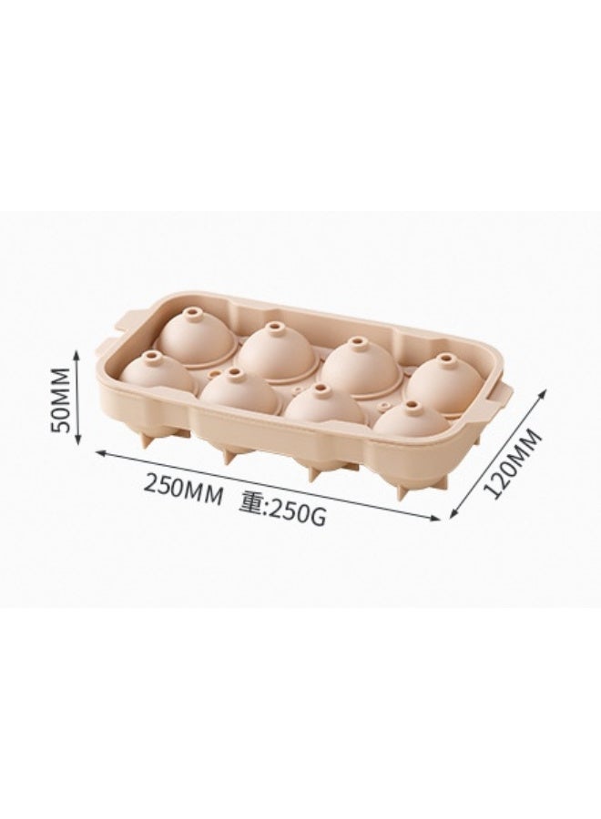 Kawkab Pink silicone ice cube tray with lid, 1 piece Easy-to-remove silicone ice cube tray for coffee, beverages, soup, food, fruit, cocktails, etc. - Image 3