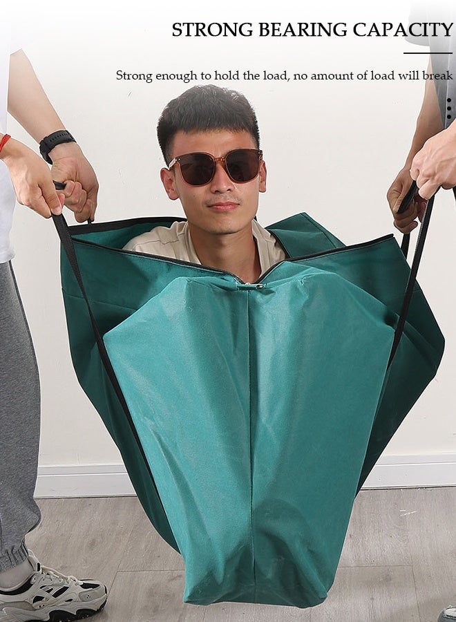 DUNISO 125L Collapsible Moving Bags, Organizing Bags with Zippers and Handles Storage Bag, Space Saving Clothes Storage Laundry Bag For Packing, House Essentials, Sustainable, Water-Resistant - Image 3