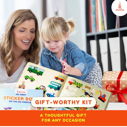 Shumee My First Vehicle Sticker Book with 160+ Stickers | (3 Years+) | Activity Book for Kids | Early Learning & DIY Fun | Gifts for Toddlers | Educational Travel Toy | Gifts for Boys & Girls - Image 2