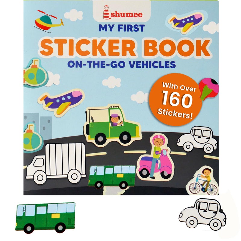 Shumee My First Vehicle Sticker Book with 160+ Stickers | (3 Years+) | Activity Book for Kids | Early Learning & DIY Fun | Gifts for Toddlers | Educational Travel Toy | Gifts for Boys & Girls - Image 5