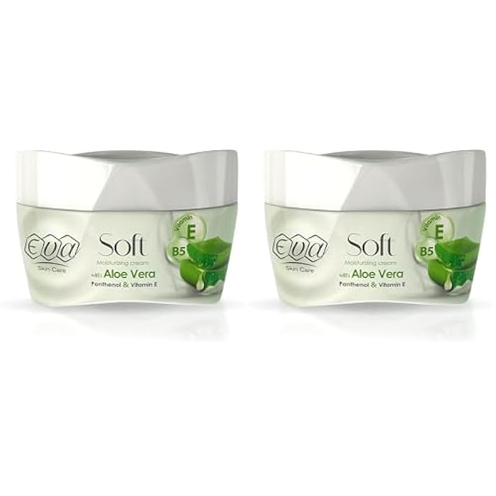 EVA Soft Moisturizing Cream with Aloe Vera, Panthenol & Vitamin E 50 Gm (Pack of 2)