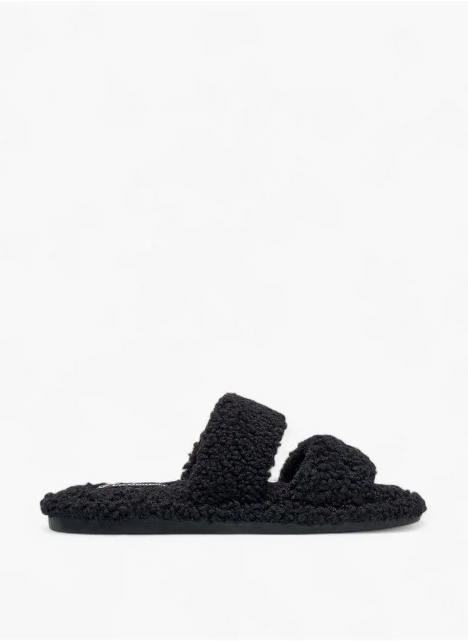 لو كونفورت Women's Faux Fur Bedroom Slippers